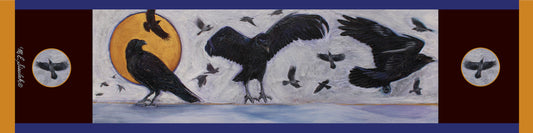 Art Scarf - "An Unkindness (Of Ravens)"